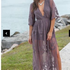 Dusty purple dress/romper